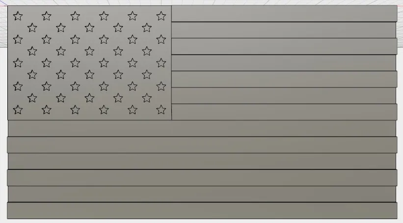 Quốc kỳ Mỹ ba màu với thiết kế độc đáo