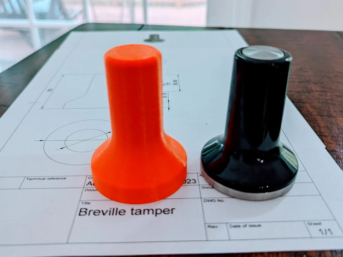 Thay thế tay nén Breville cho portafilter 54mm