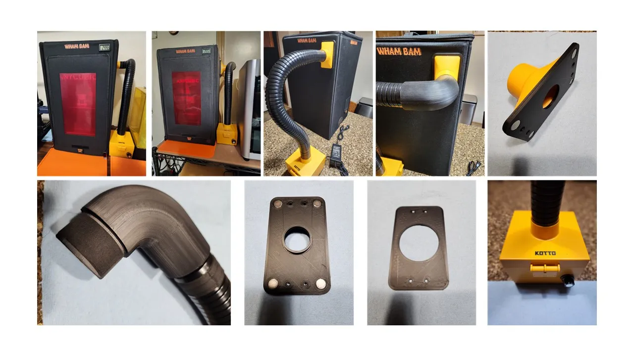 Bộ điều chỉnh khói cho máy hút khói Kotto in nhựa resin