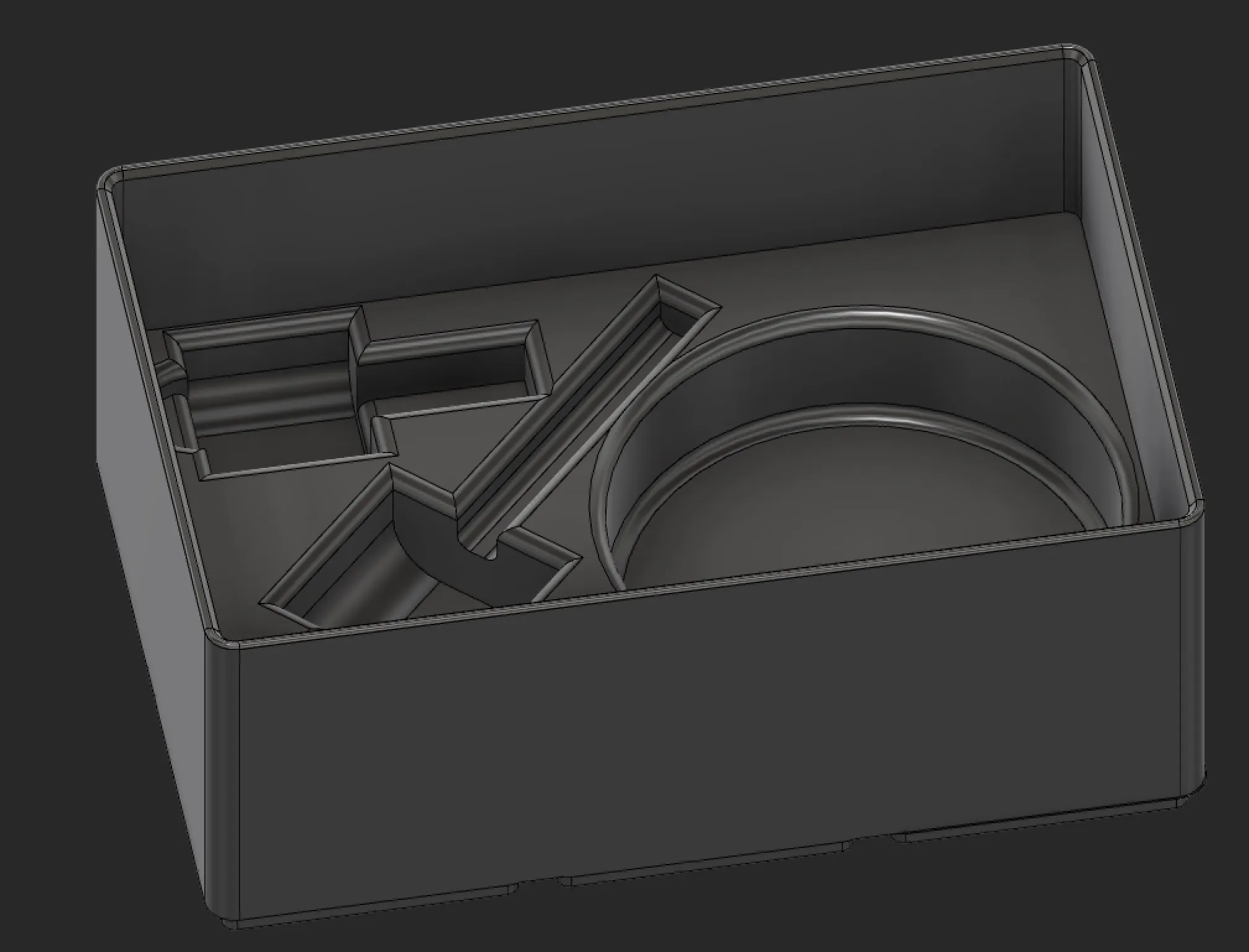 Cưa lỗ Gridfinity 2x3 64mm gọn gàng và tiện lợi