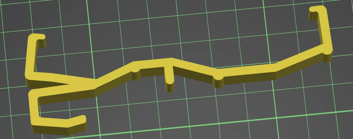 Kẹp valance nhựa trong cho rèm cửa "Blinds Unlimited