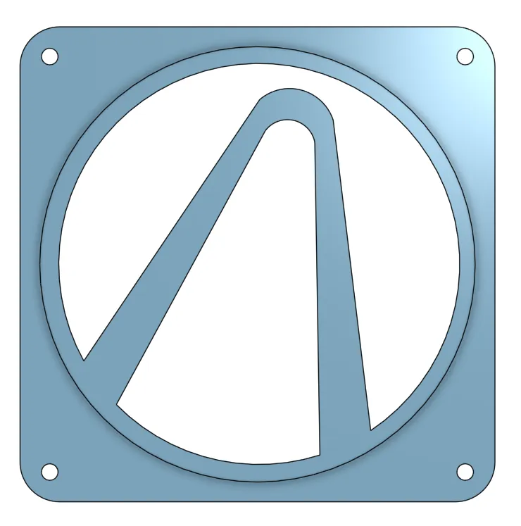 Nắp quạt 120mm phong cách Borderlands