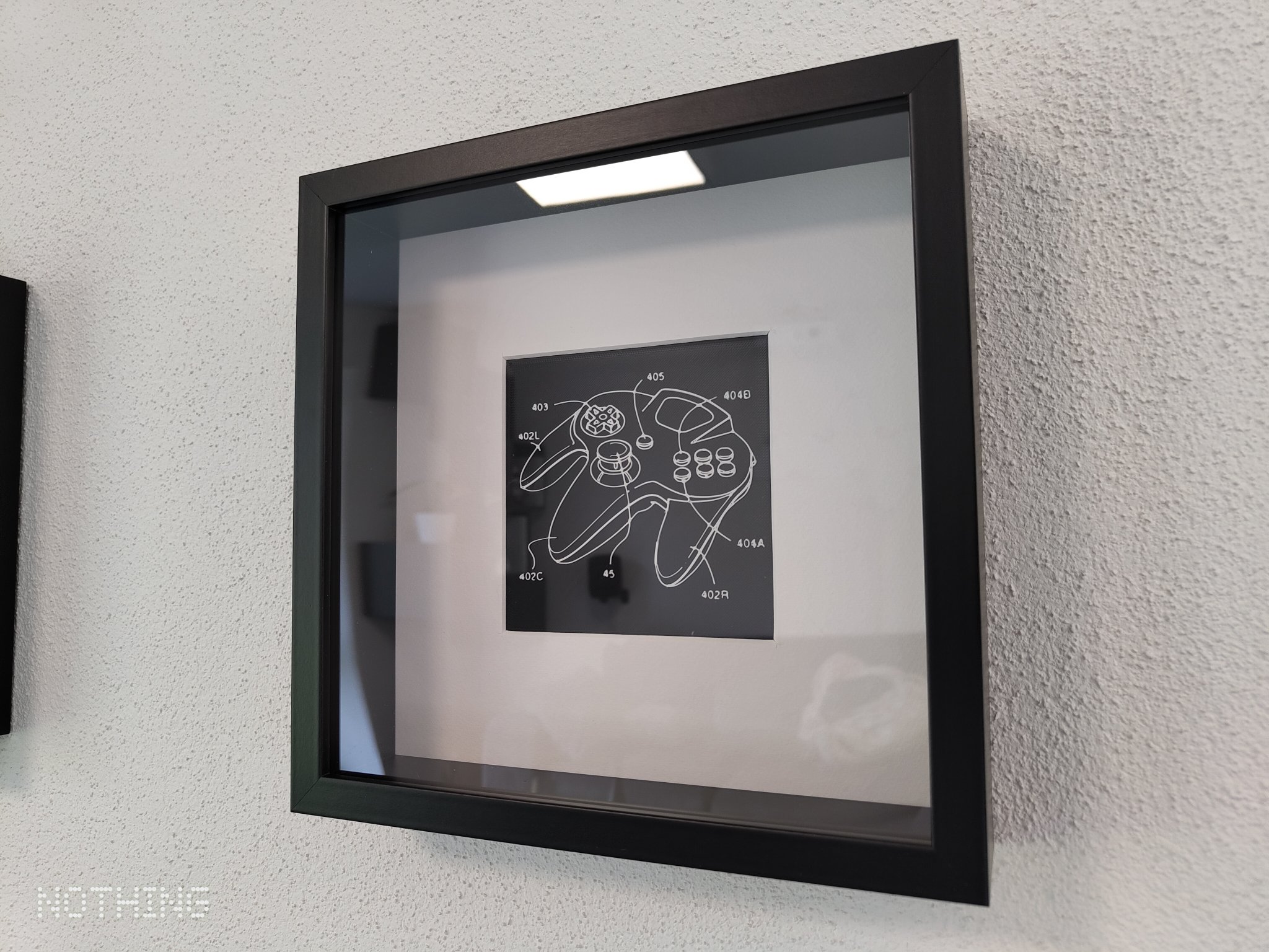 Nghệ thuật bằng sáng chế tay cầm N64 cho khung SANNAHED của IKEA