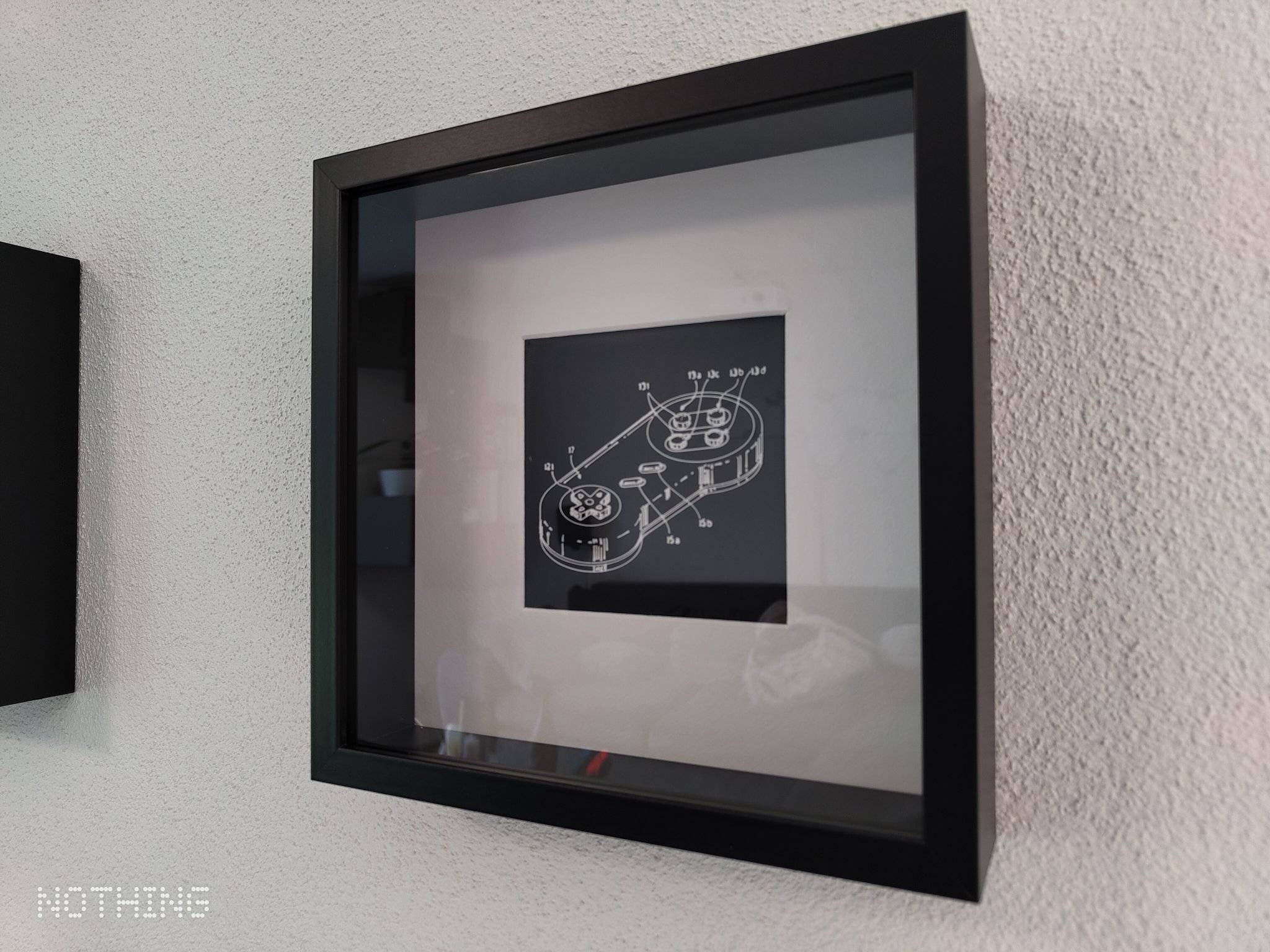 Bản vẽ bằng sáng chế tay cầm SNES cho IKEA SANNAHED