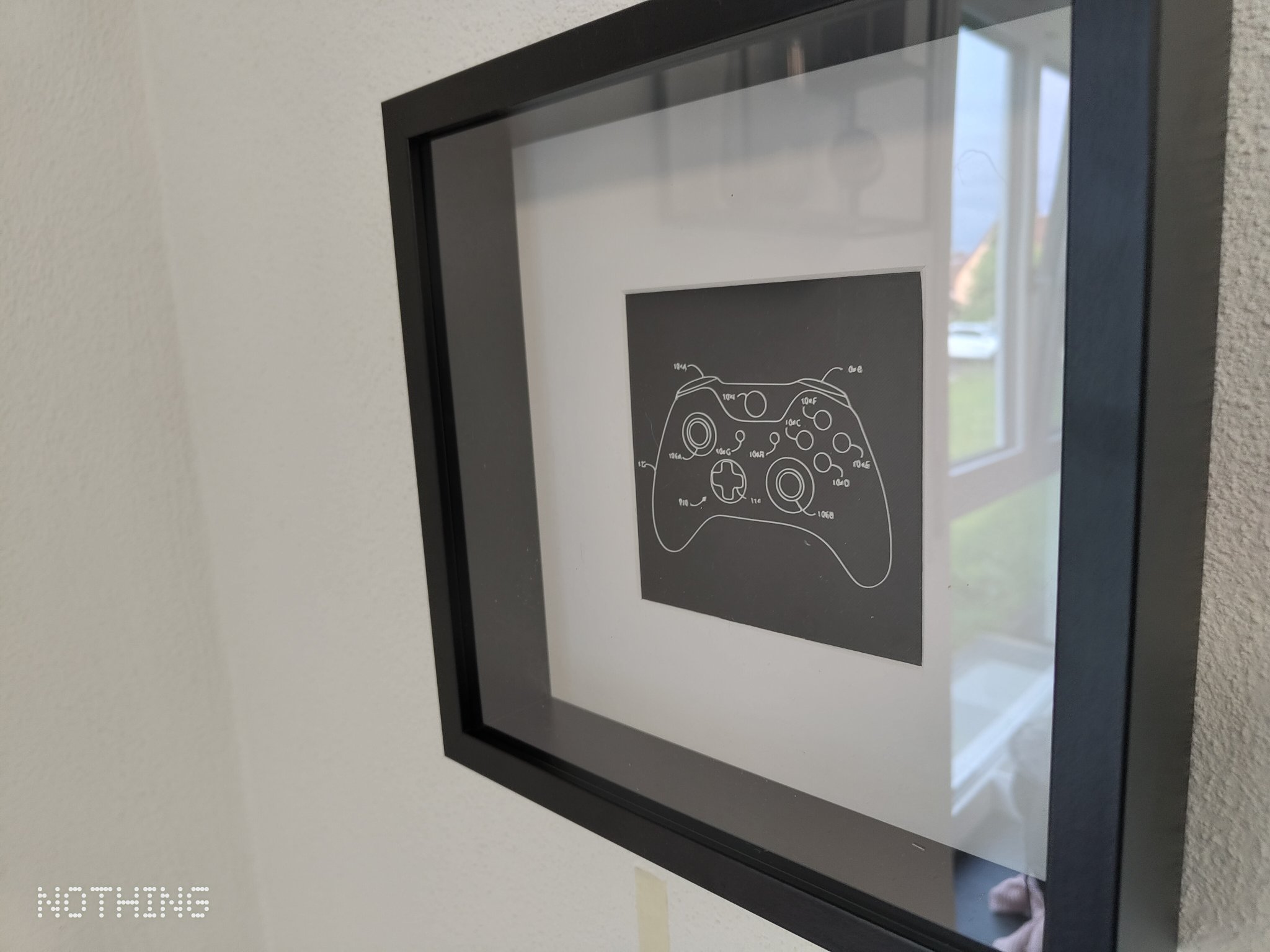 Bản quyền thiết kế tay cầm XBOX ONE cho khung SANNAHED của IKEA