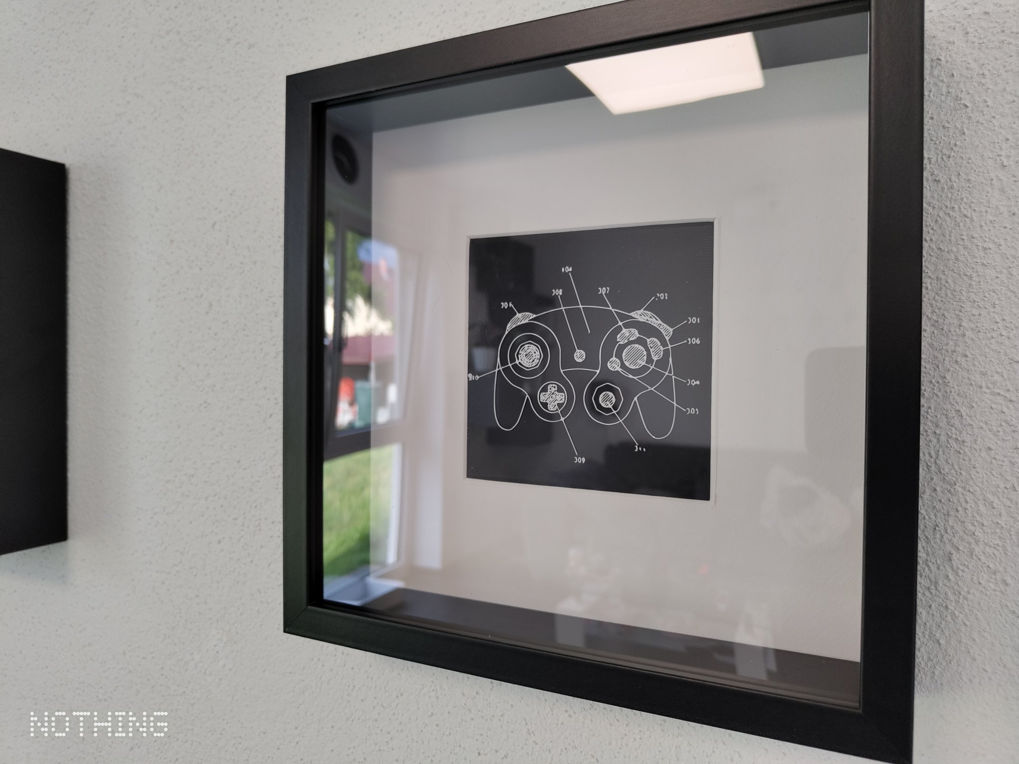 Bản vẽ bằng sáng chế tay cầm NINTENDO GAMECUBE cho khung SANNAHED