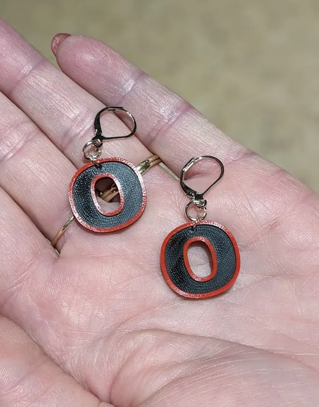 Khuyên tai "O" phong cách trường học quê hương