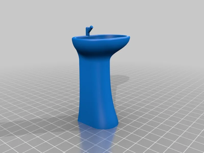 Bộ phòng tắm mô hình nhà búp bê tỉ lệ 1:12 (phiên bản cũ)