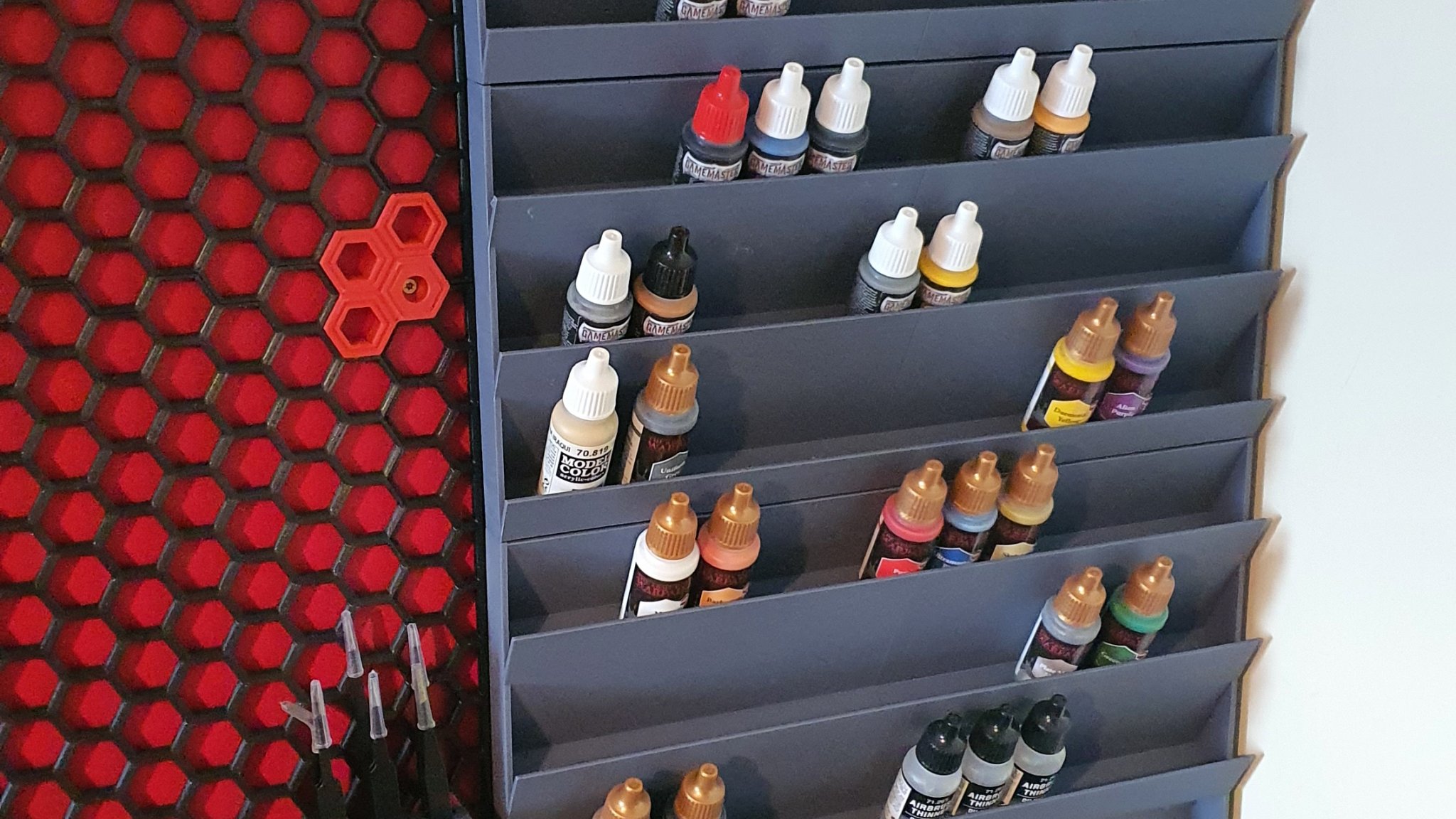 Giá đỡ sơn mô-đun cho chai Valejo và Army Painter