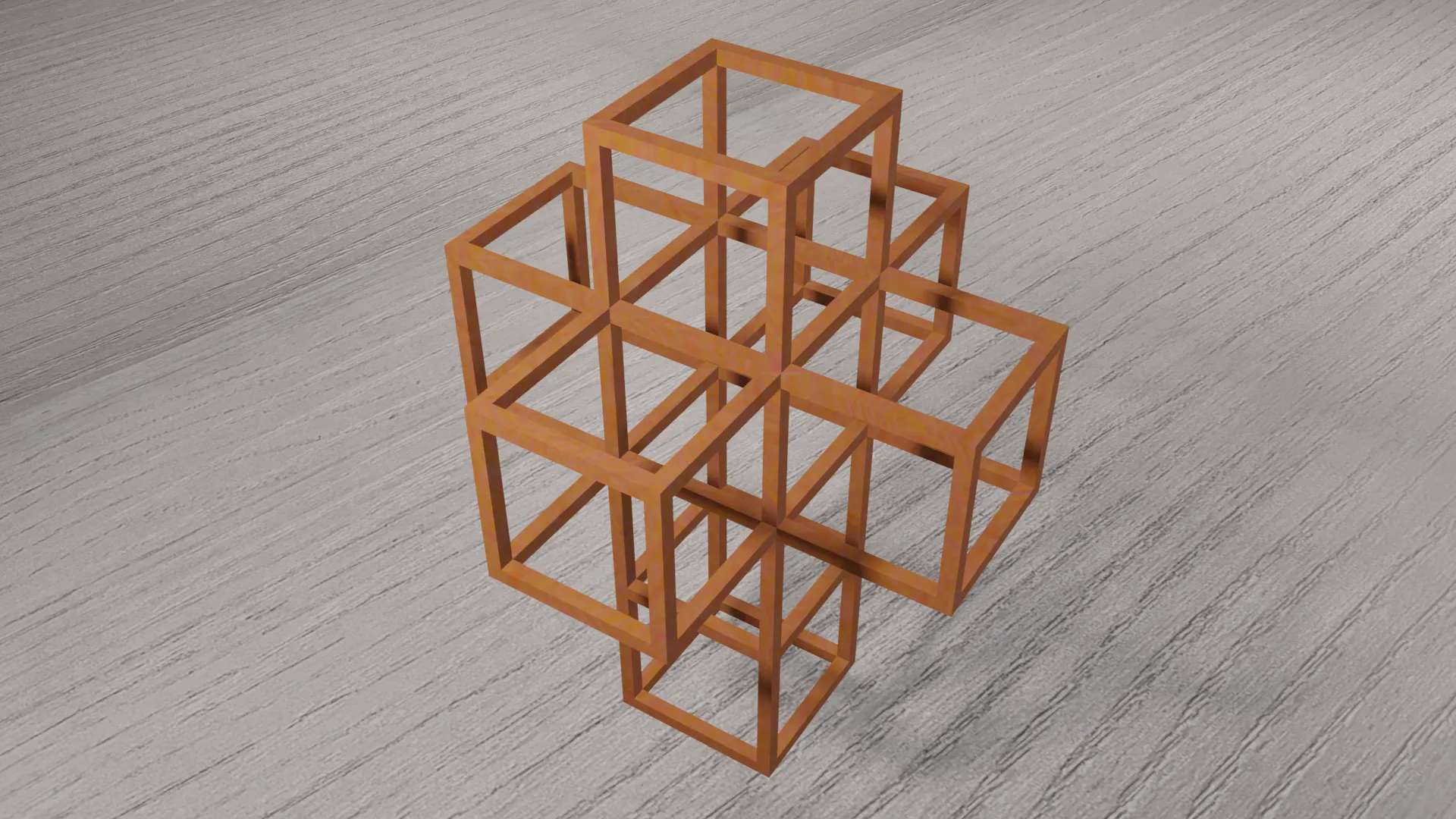 Hình chiếu phẳng của khối lập phương bốn chiều