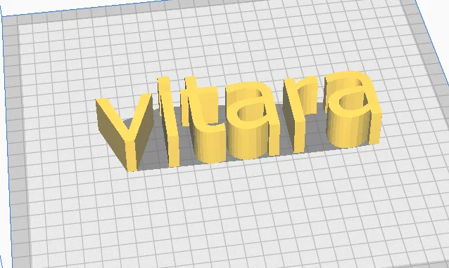 Mô hình xe ô tô Vitara với chữ cái độc đáo