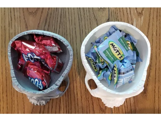 Bát hình sọ người mở rộng với thiết kế oval