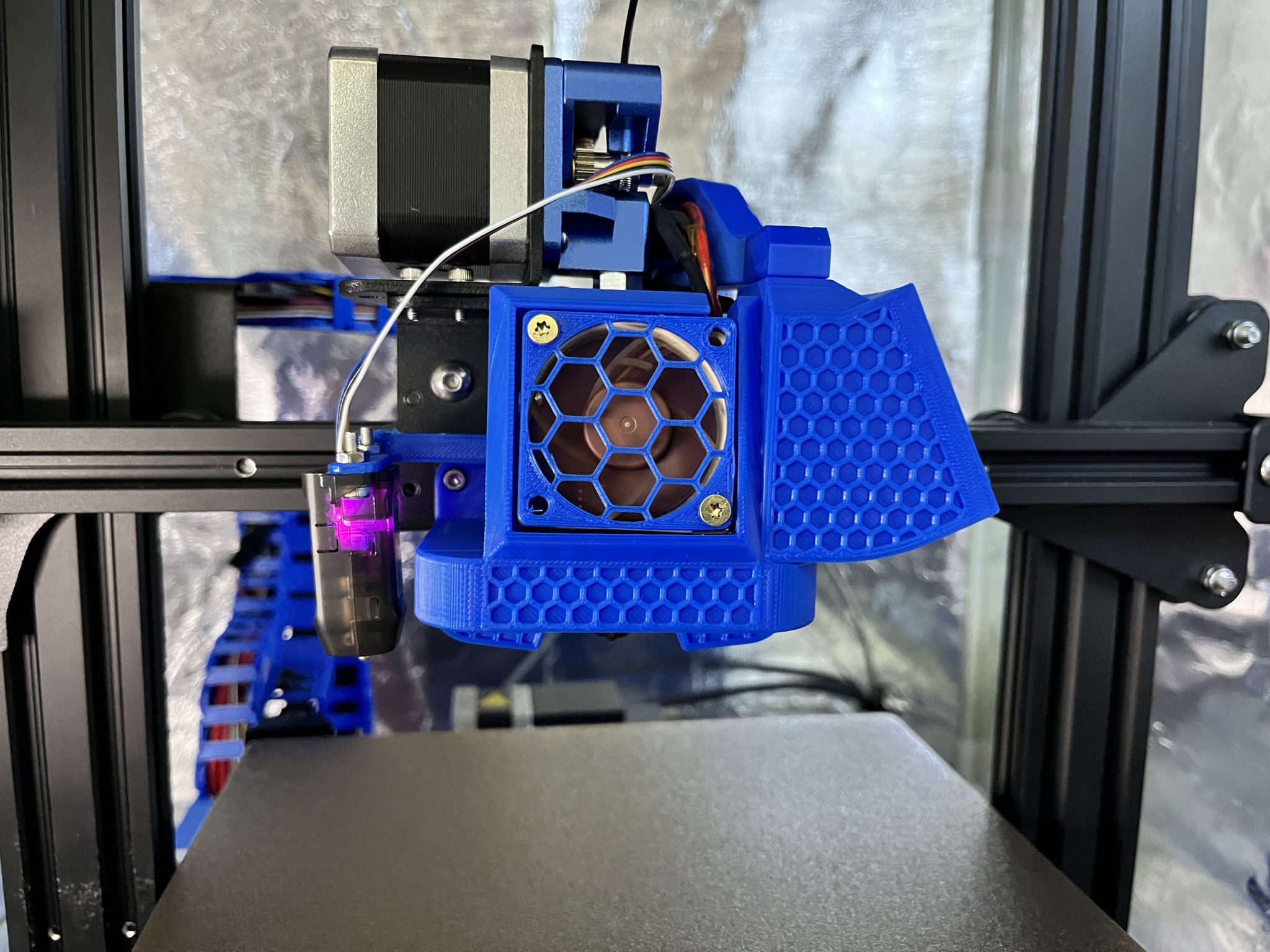 Giá đỡ Satsana DirectDrive với quạt 4010 và tương thích BLTouch