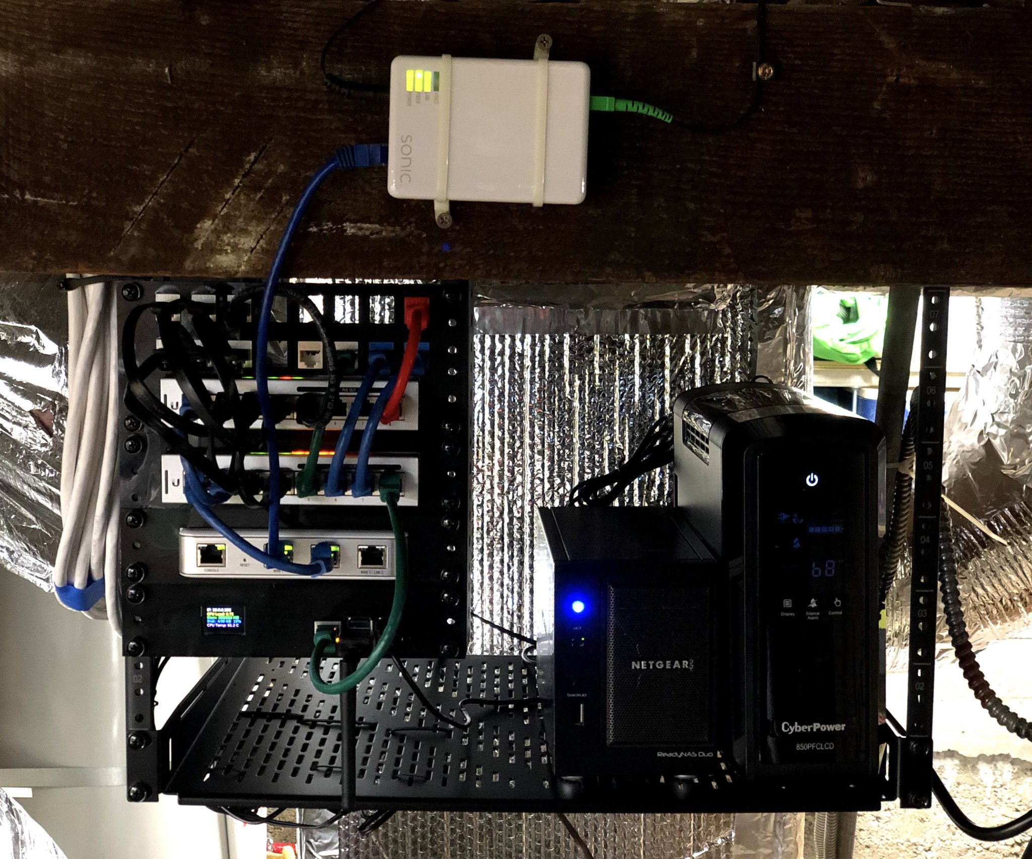 Hệ thống giá đỡ mạng mini 8 inch cho thiết bị Ubiquiti