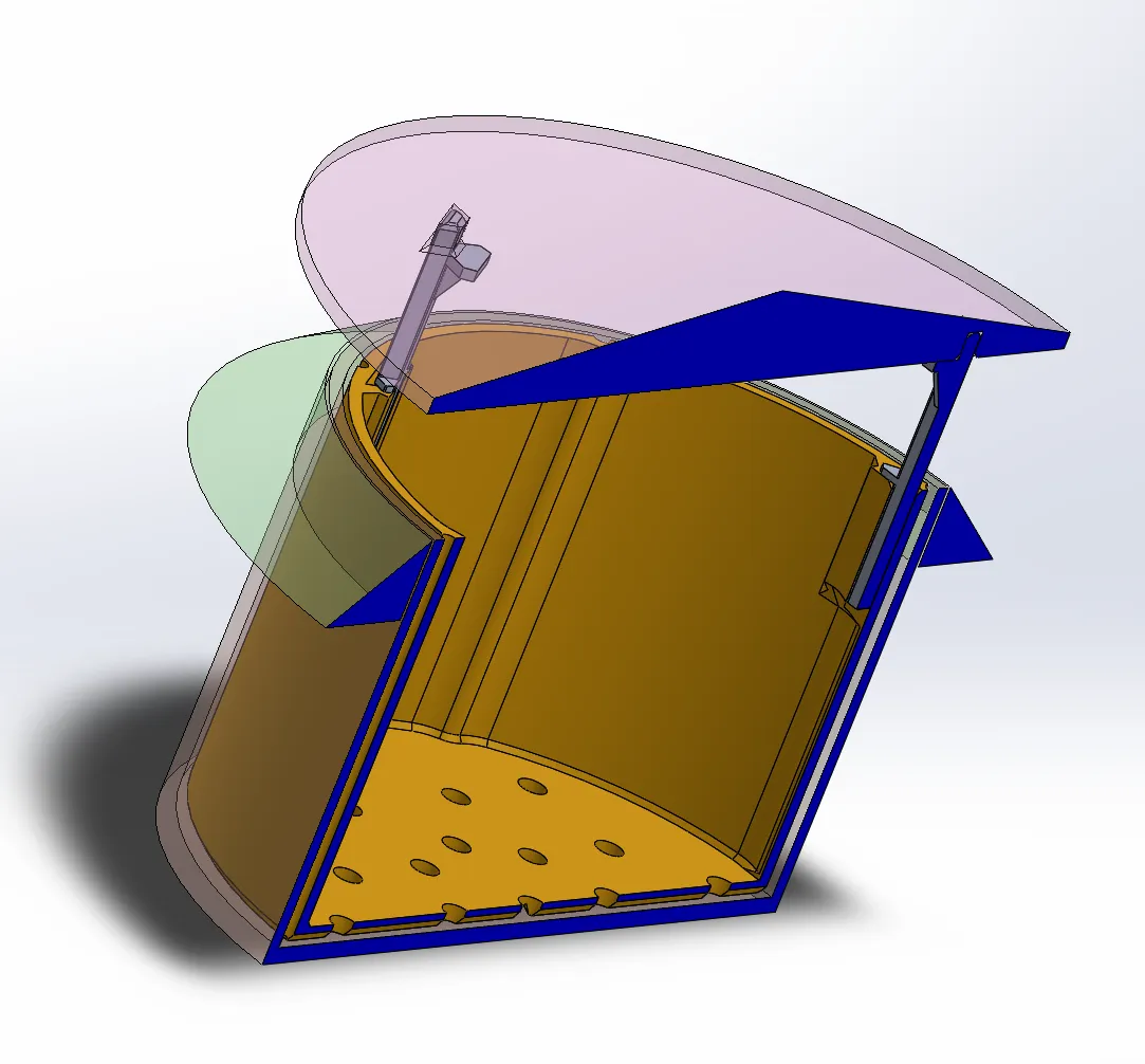 Bẫy ốc sên cho vườn với bộ phận thoát nước dễ in