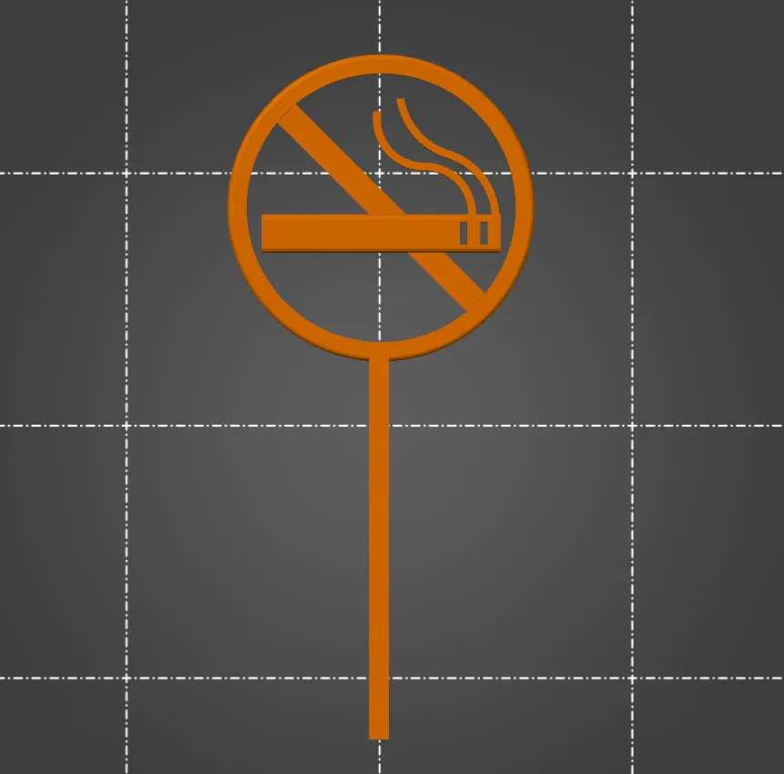 Biểu tượng cấm hút thuốc có chân đứng để đặt nơi công ...