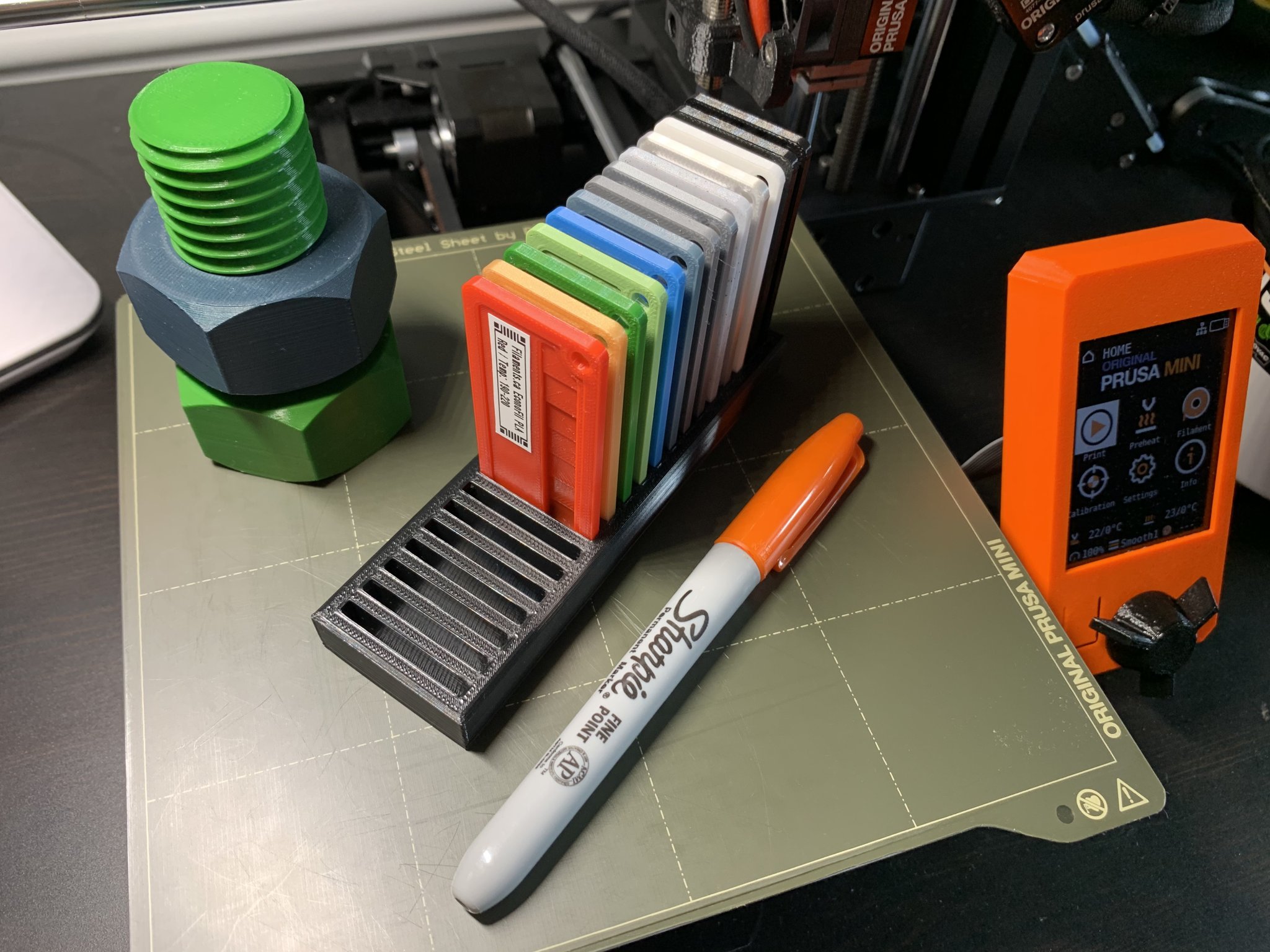 Mẫu màu filament nhỏ gọn cho máy in 3D