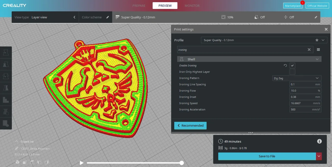 Móc khóa khiên Hylian từ The Legend Of Zelda
