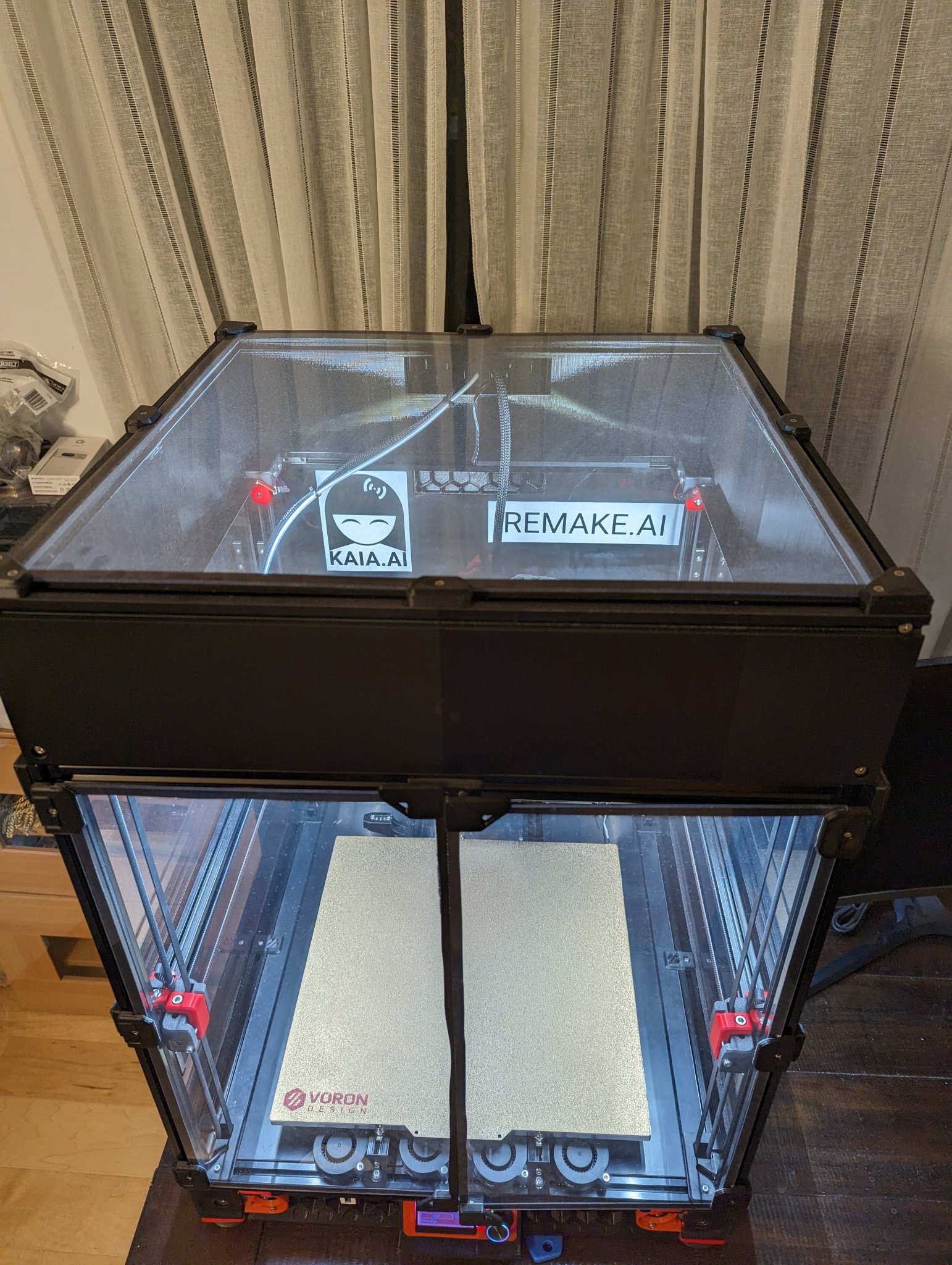 Mở rộng chiều cao khối in cho Voron 2.4 bằng Top Hat