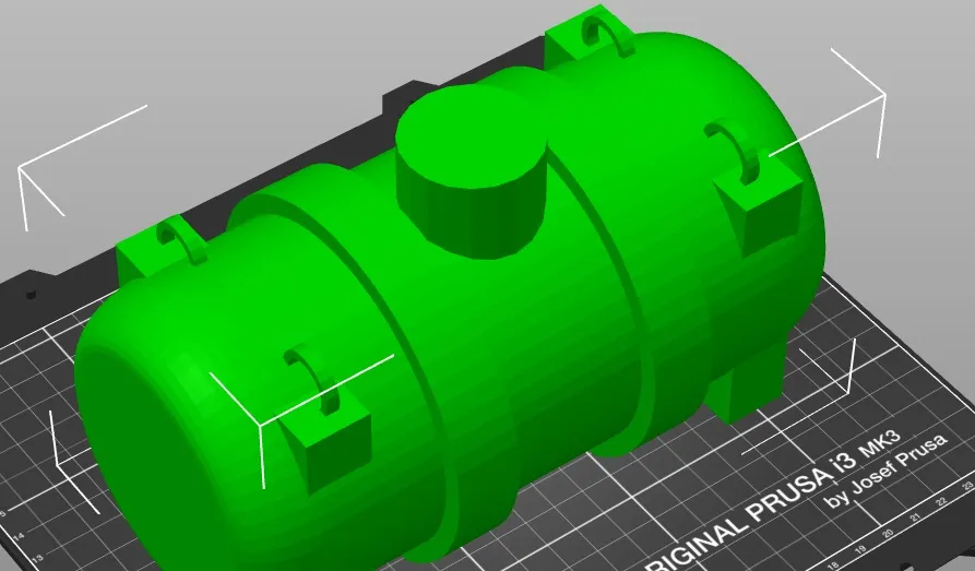Bể phốt lớn đơn cho mô hình xây dựng tỉ lệ 1/16, 1/14, 1/12,...