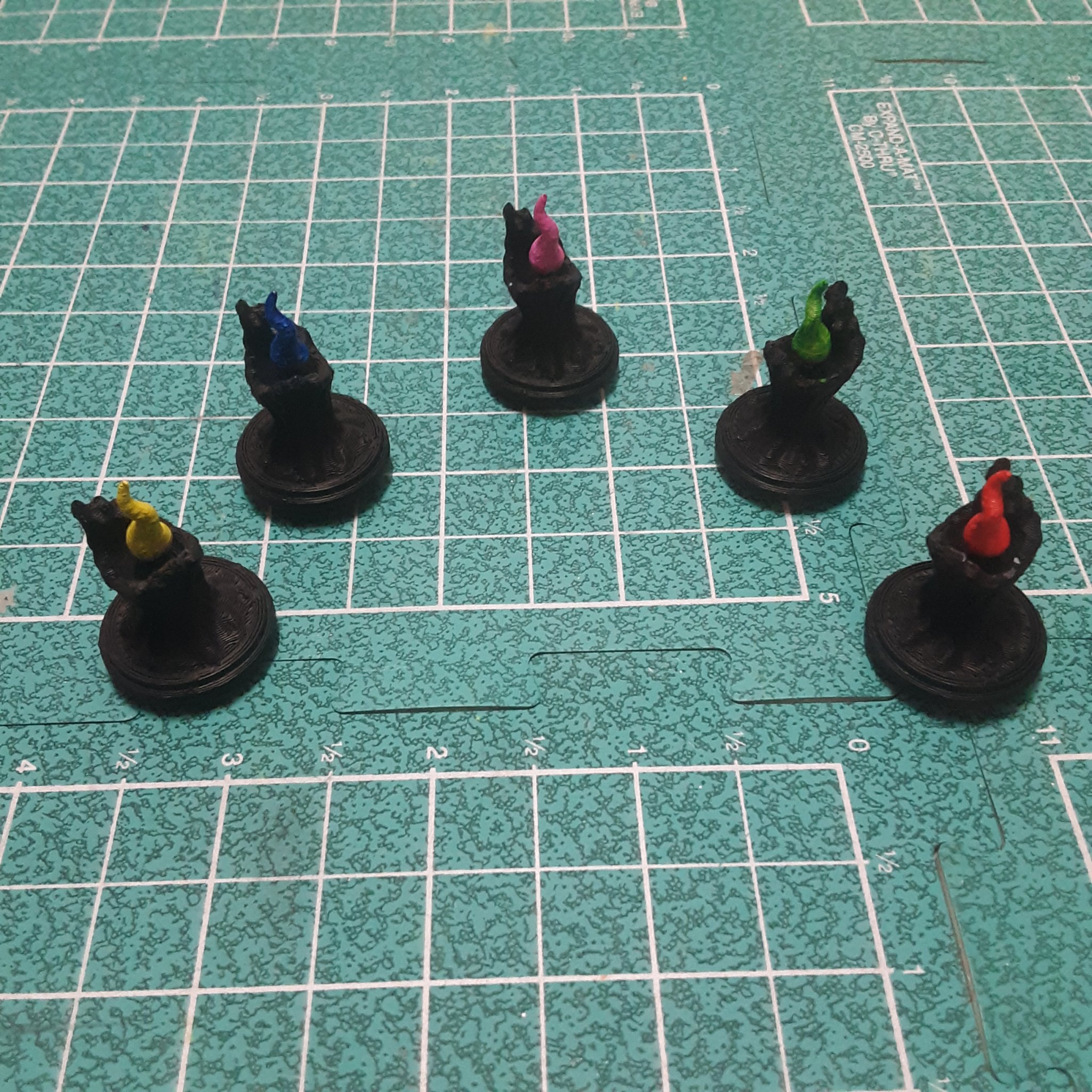 Meeple nến cho trò chơi The Night Cage trên Gameboard