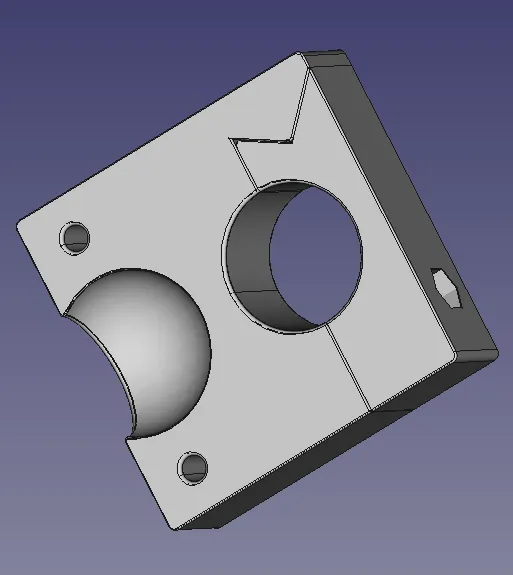 Giá đỡ tay lái cho holder RAM với file FreeCAD