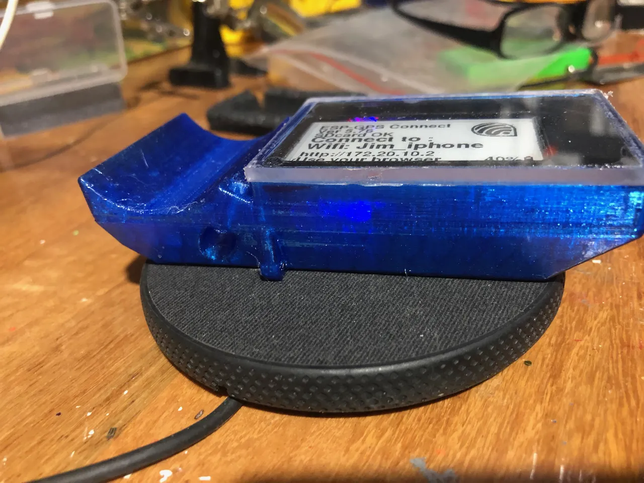 Giá đỡ cột buồm cho GPS tự chế của Jan Heylen