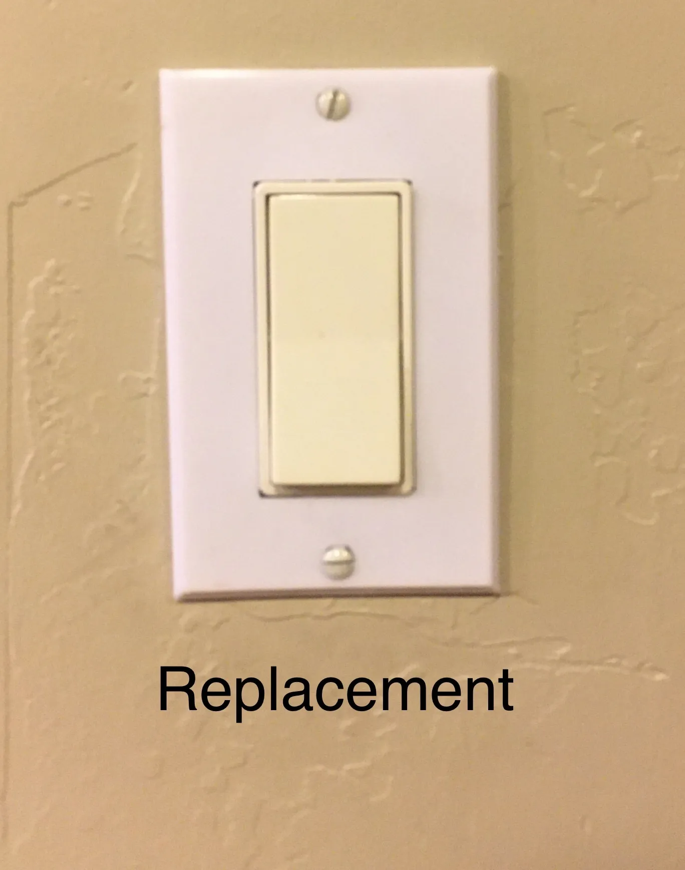 Bảng mặt công tắc ánh sáng thay thế cho công tắc hình chữ nh...