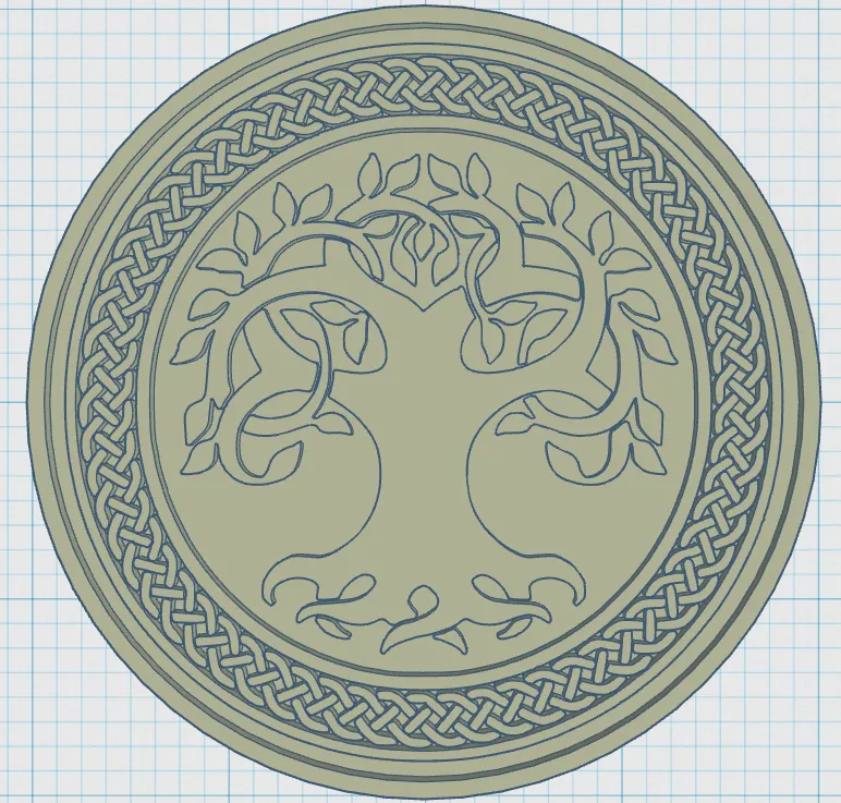 Biểu tượng Viking với thiết kế đế coasters độc đáo