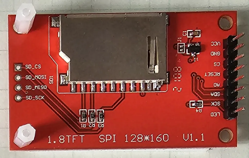 Vỏ bảo vệ cho màn hình ST7735 không cần keo dán