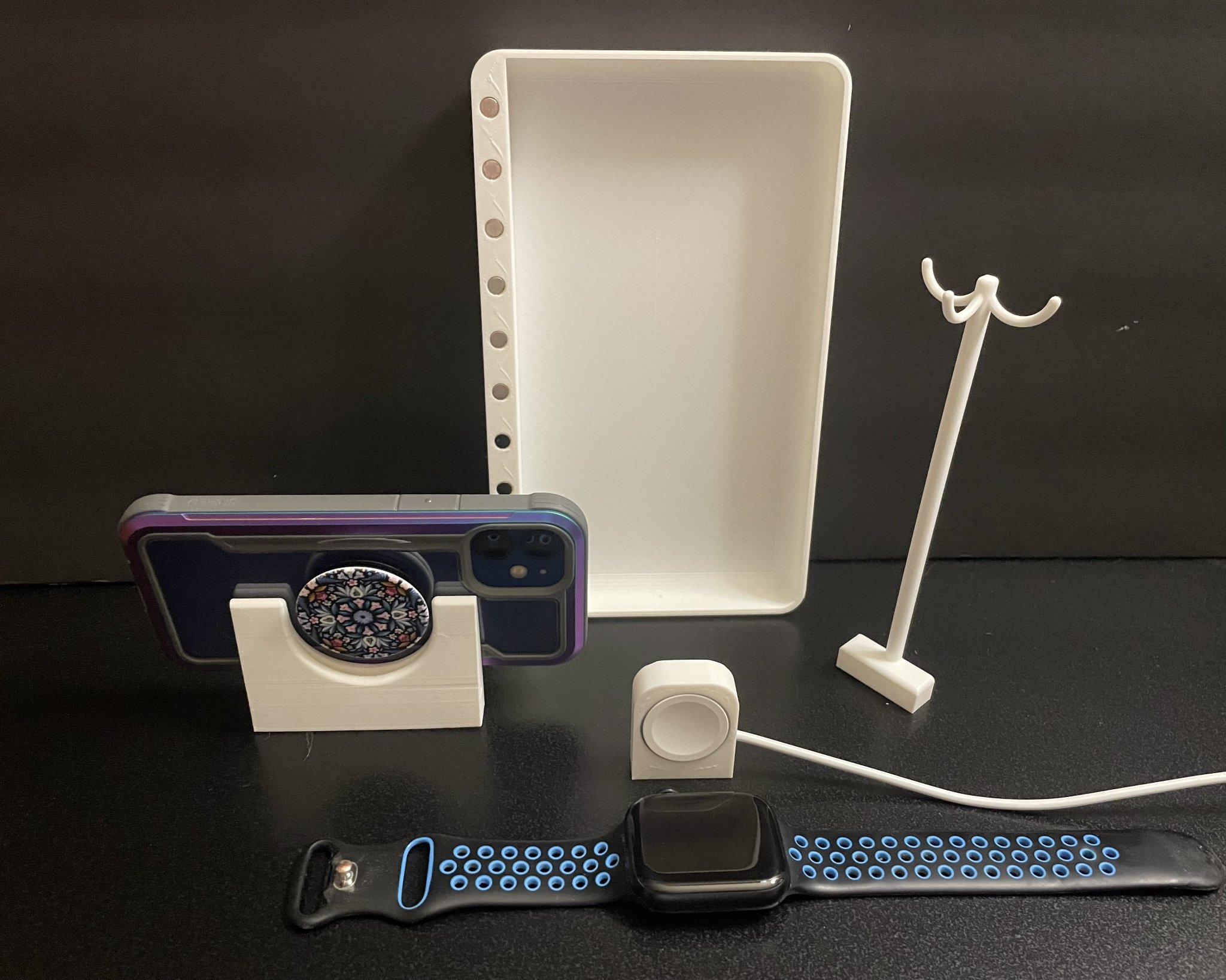 Khay du lịch đa năng Bedside Buddy giữ đồ cá nhân an toàn