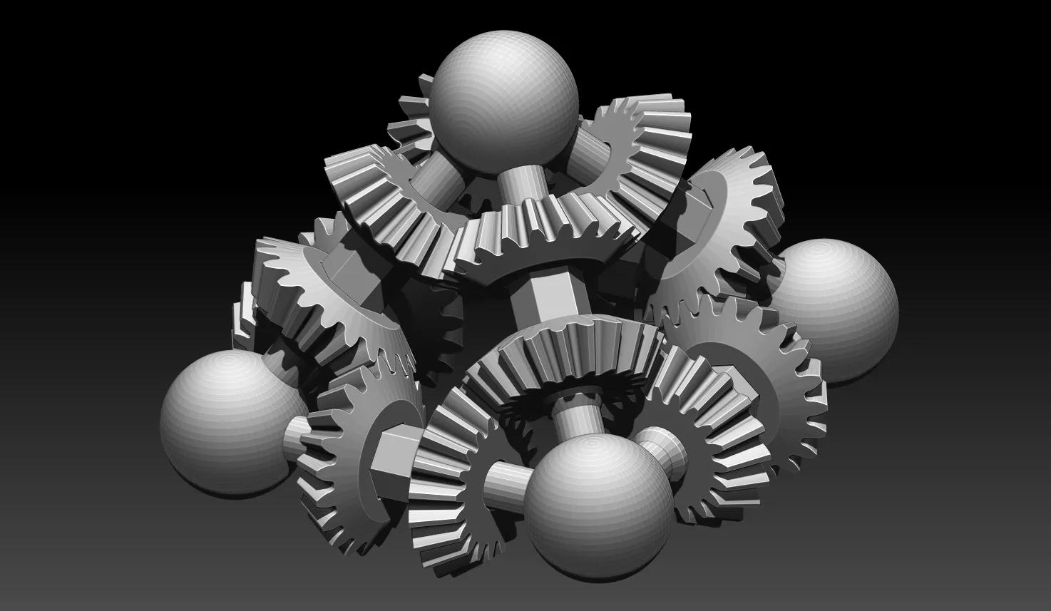 Kim tự tháp bánh răng có thể chơi được