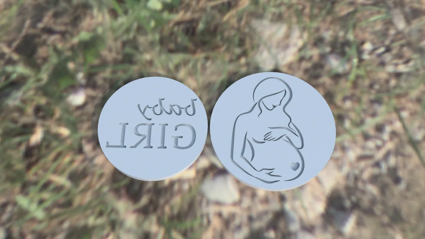 Dấu ấn và dao cắt bánh quy mẹ bầu