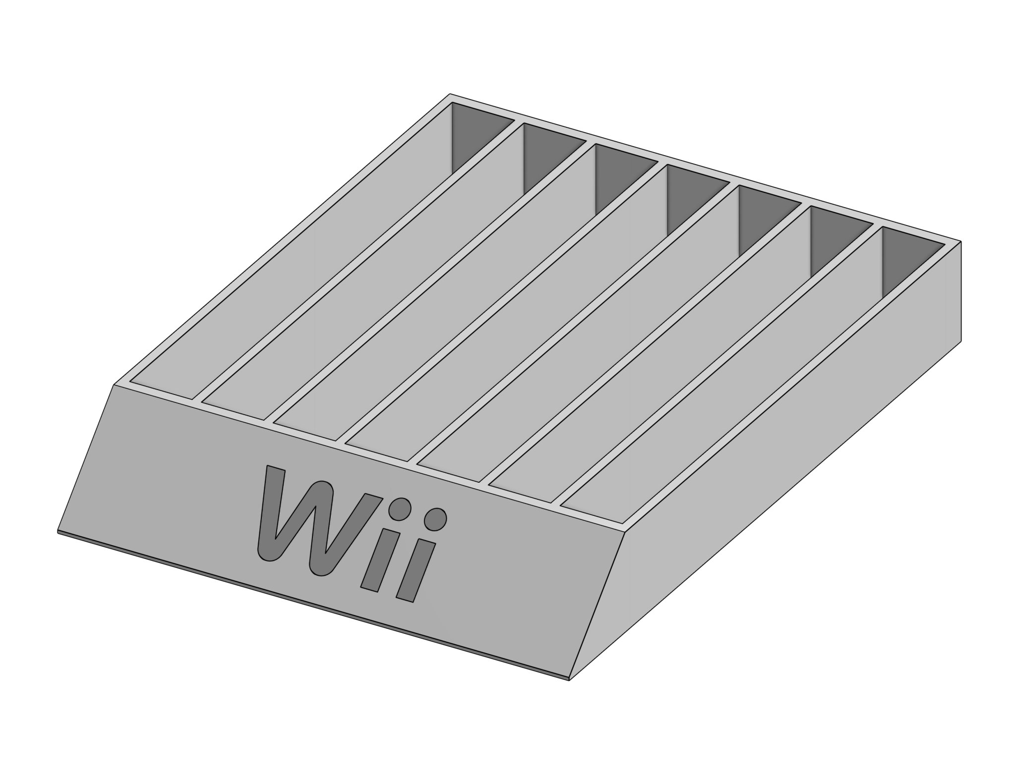 Giá đỡ hộp trò chơi Wii và Wii U có thể tùy chỉnh