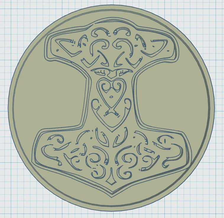 Đế lót ly biểu tượng Viking 07