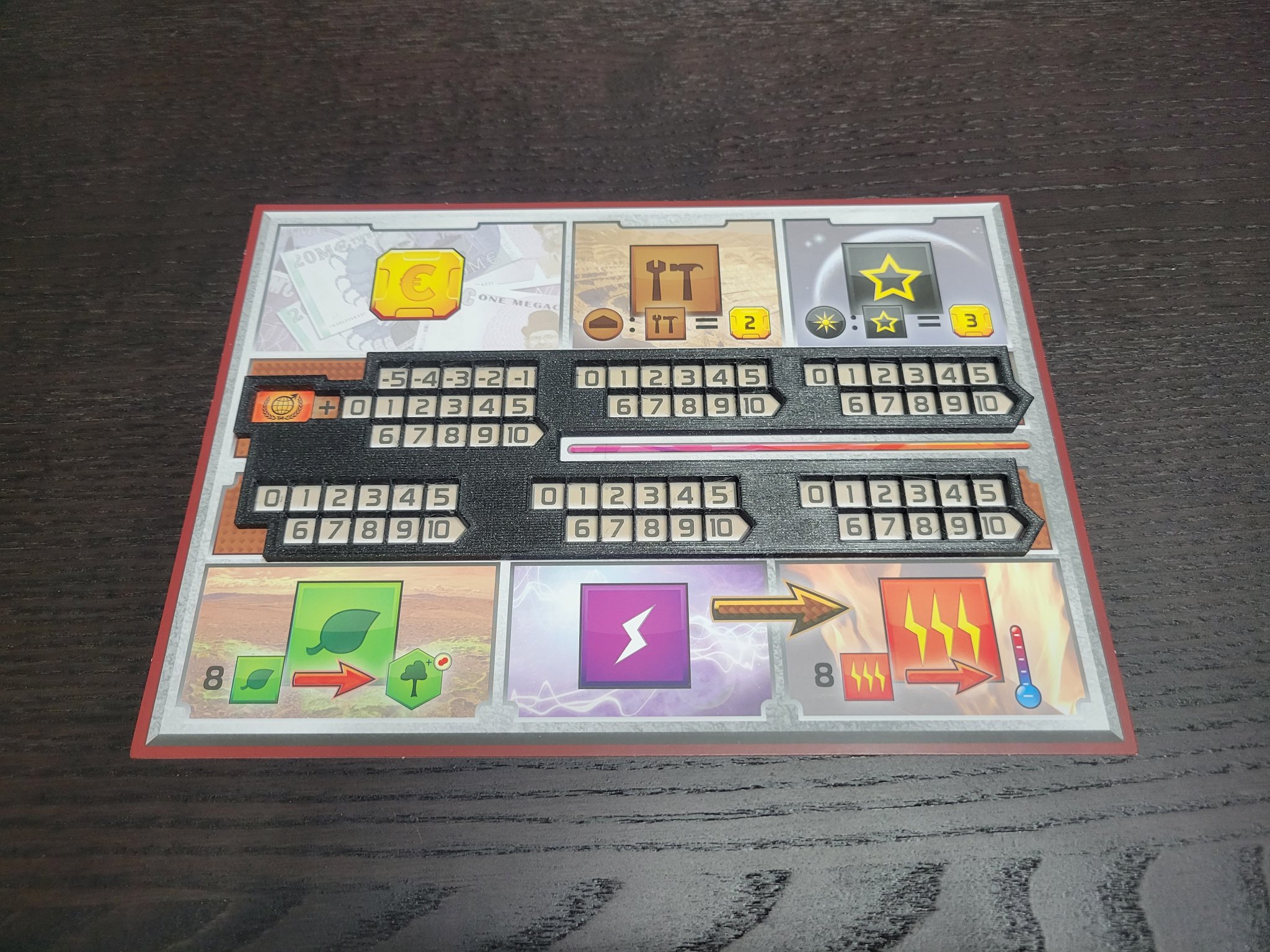 Bảng chơi Terraforming Mars in một mảnh cho Prusa Mini