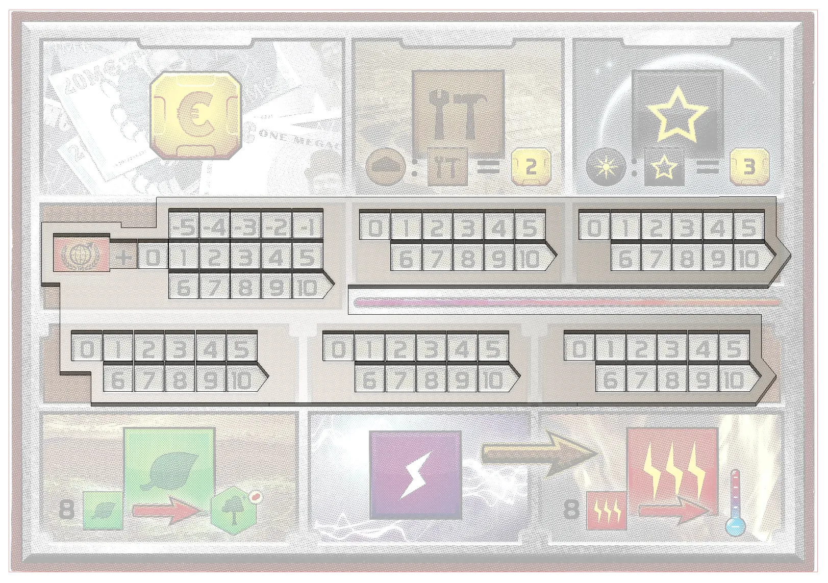 Bảng chơi Terraforming Mars in một mảnh cho Prusa Mini