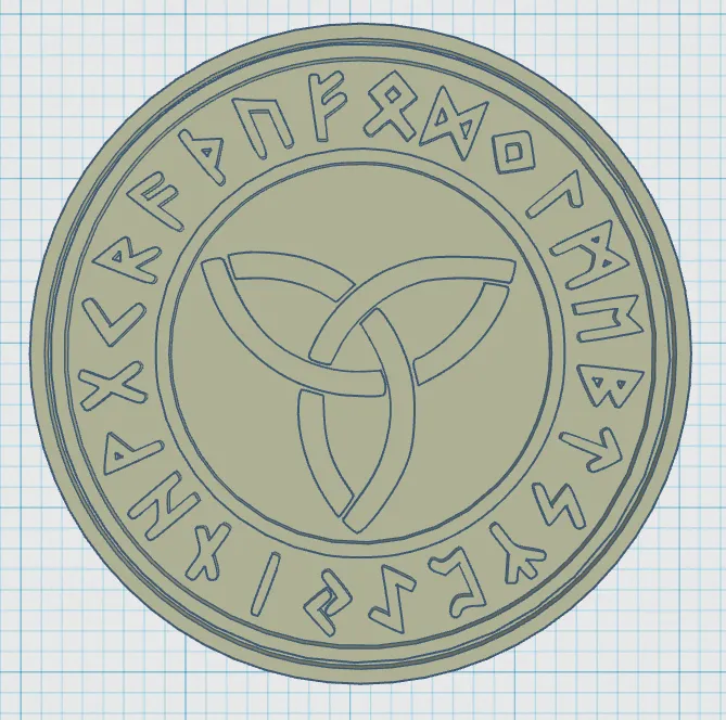 Đế lót ly với biểu tượng Viking 04