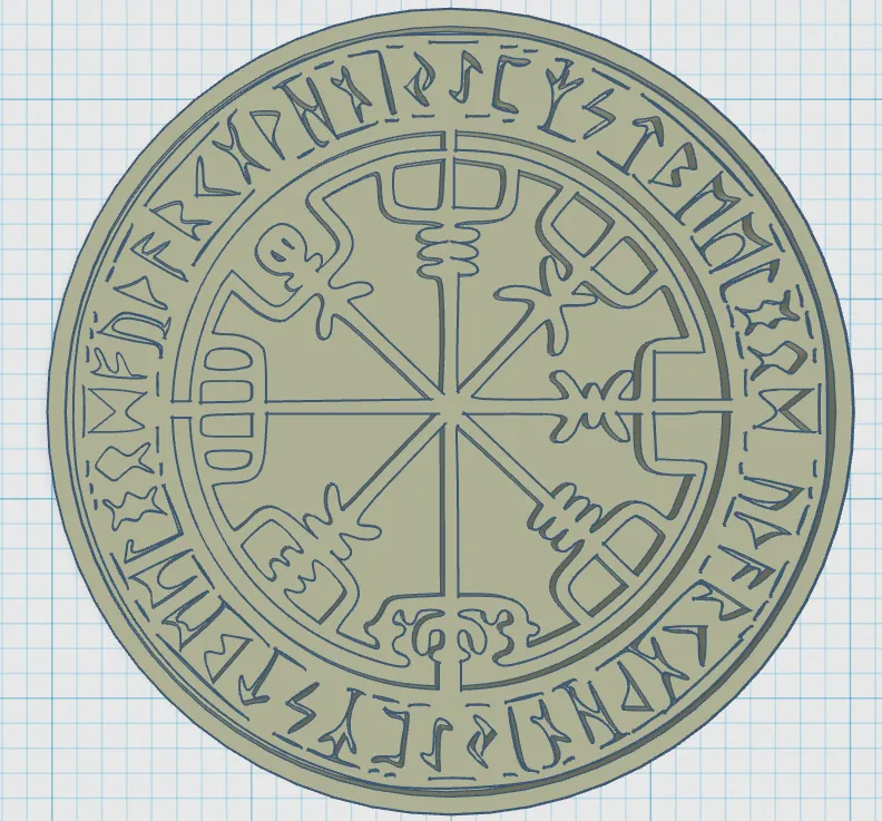 Đế lót ly với biểu tượng Viking 01