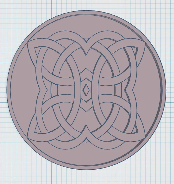 Đế lót ly phong cách Celtic 3D