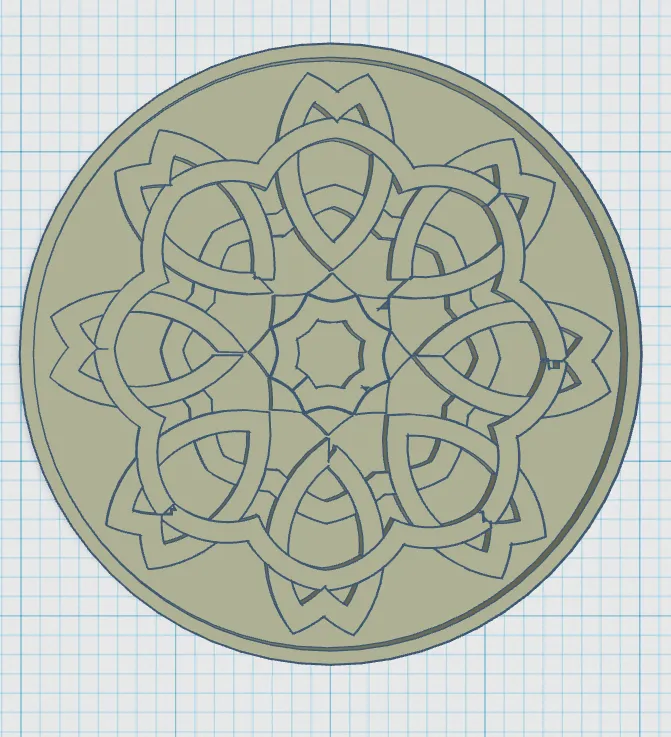 Đế lót ly phong cách Celtic 2