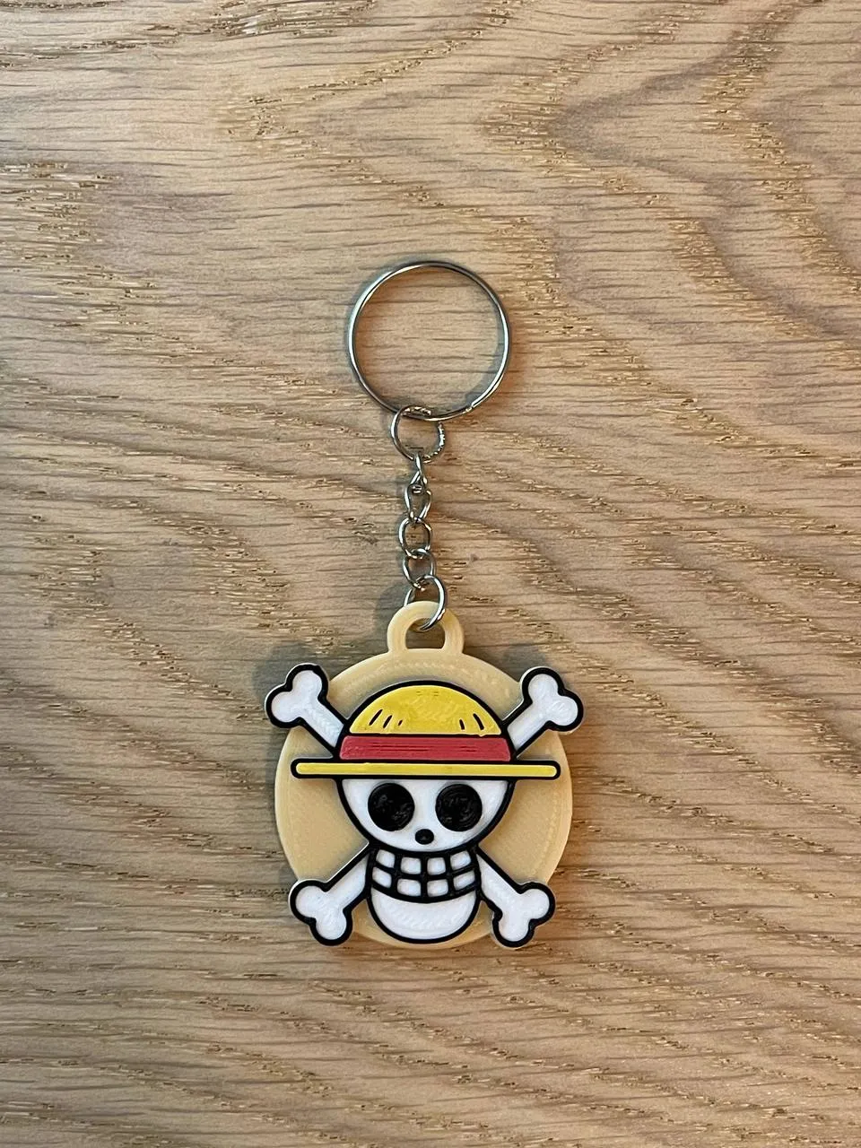 Móc khóa đầu lâu Jolly Roger One Piece nhiều màu sắc