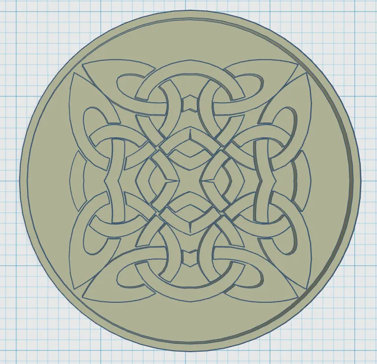 Đế lót ly phong cách Celtic 1