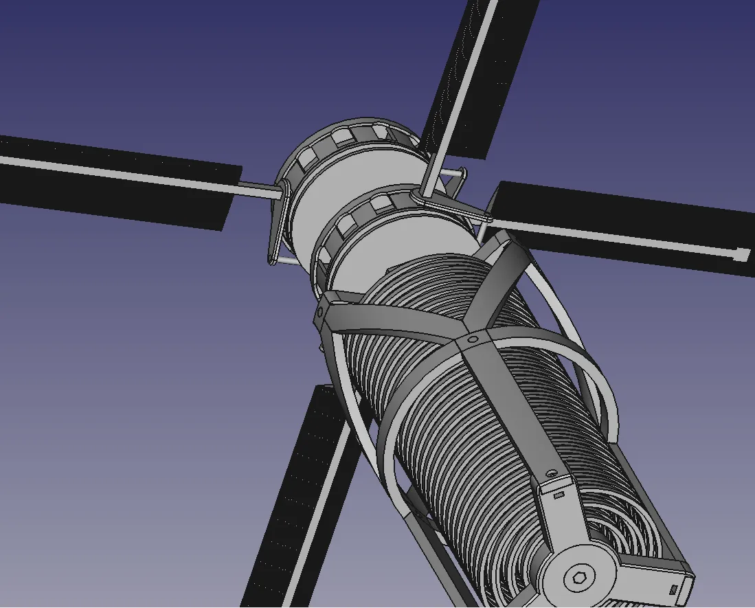 Máy bay trực thăng lò xo với cánh quạt điều chỉnh độc lập