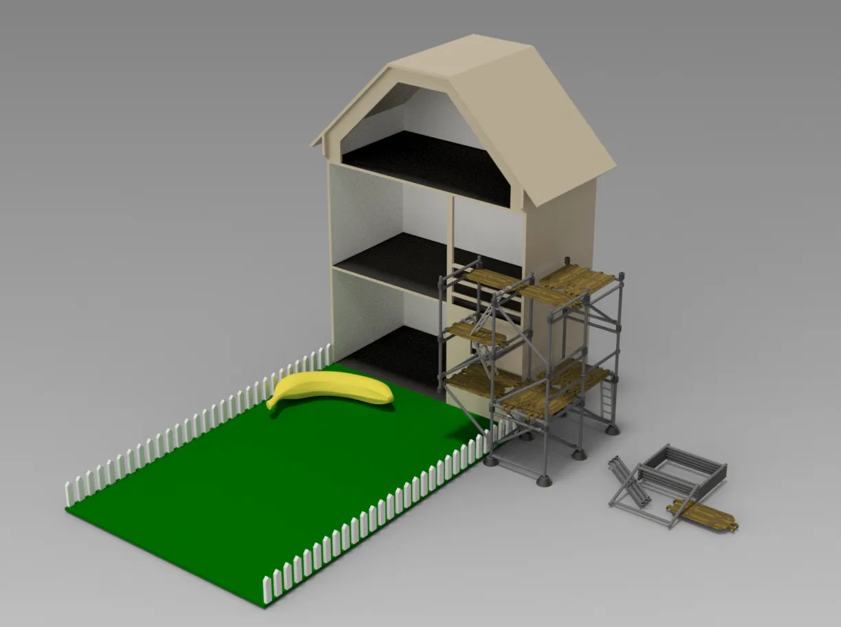 Giàn giáo mini cho đồ chơi và nội thất bàn làm việc