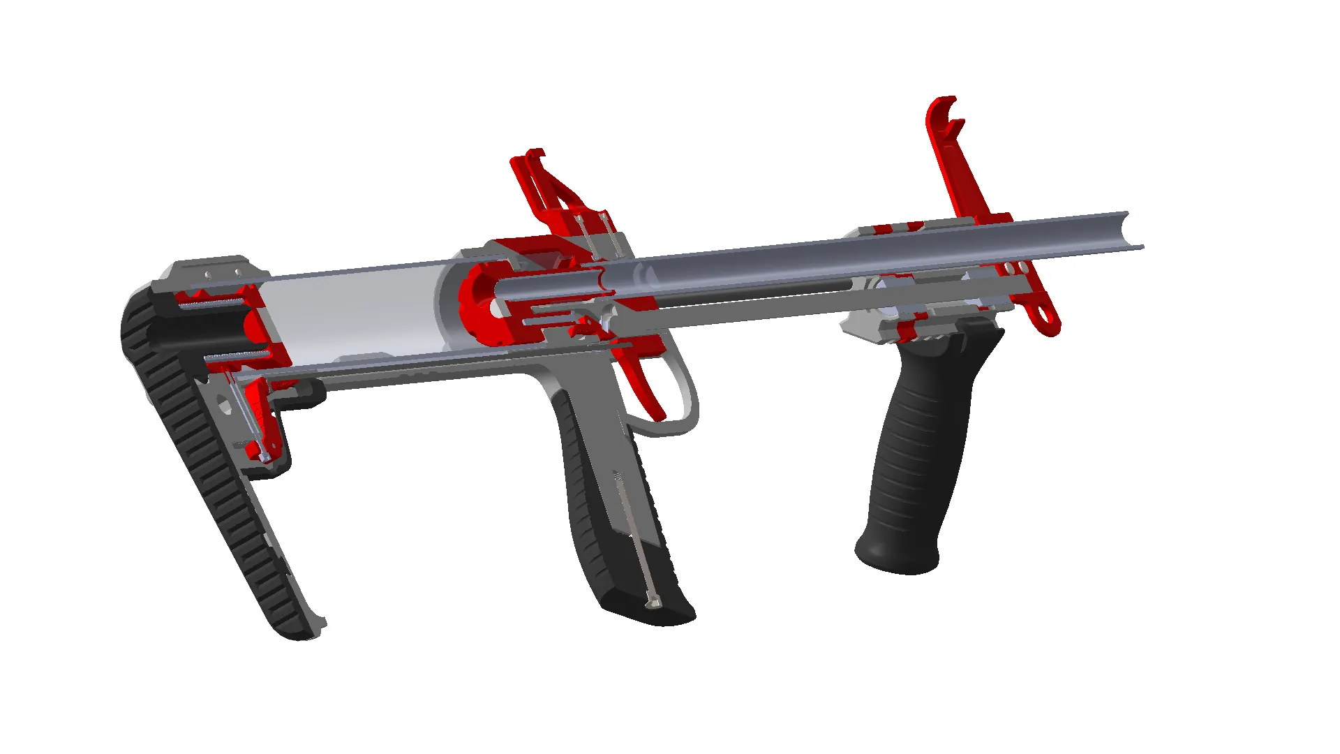 Súng bắn đạn foam HAVRAN hoạt động bằng lò xo