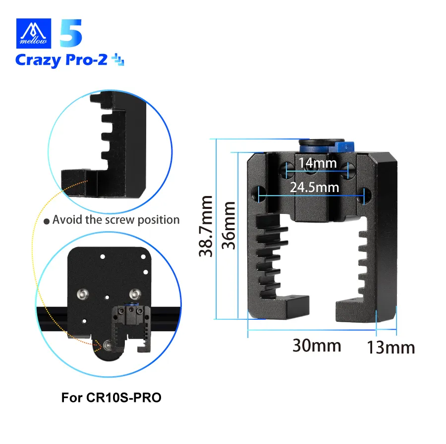Giá đỡ quạt và đầu đùn NF-Crazy Pro-2 cho Ender 3