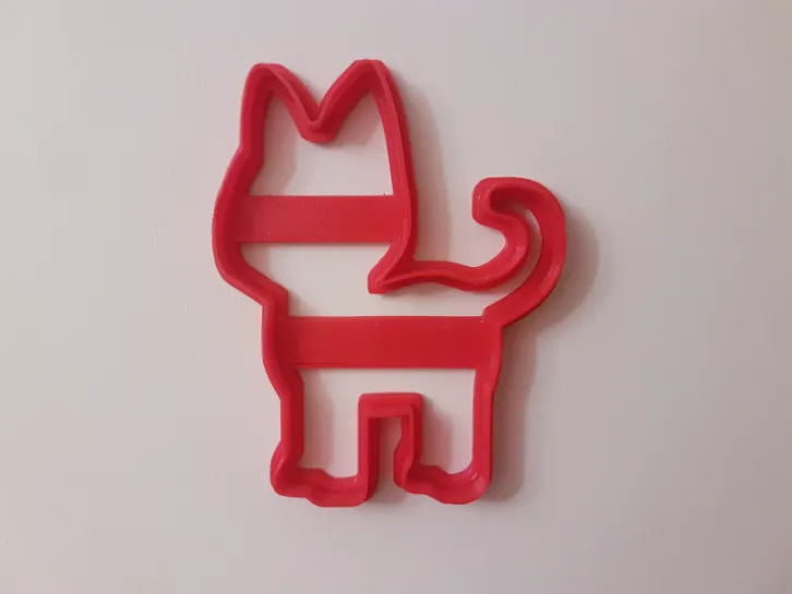 Cutter bánh quy hình mèo đơn giản 8 cm