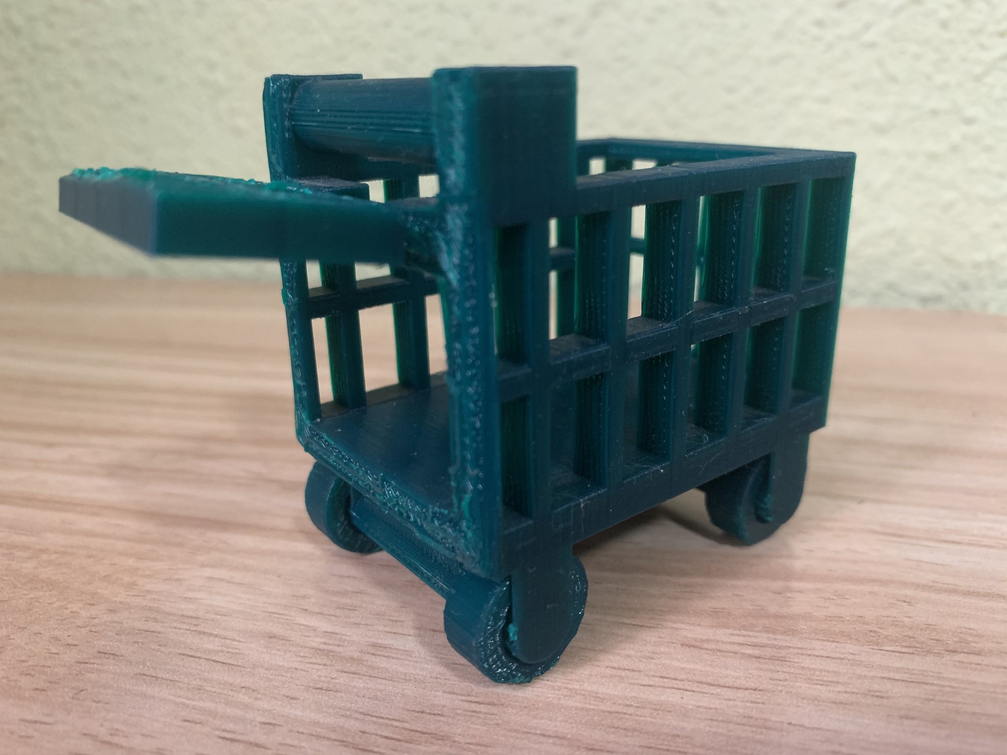 Xe đẩy mua sắm chức năng có thể di chuyển và mở cửa sau