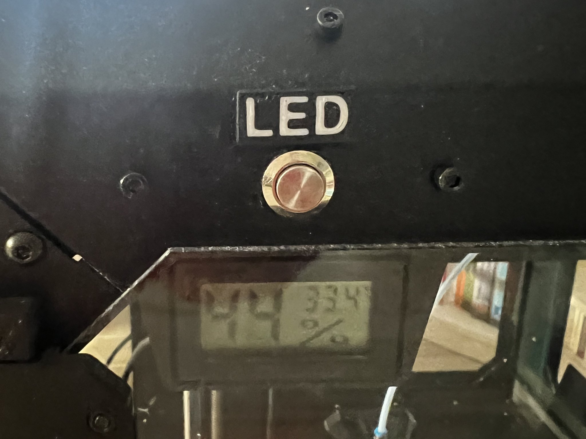 Nhãn cho nút LED trong hộp đựng Prusa gốc